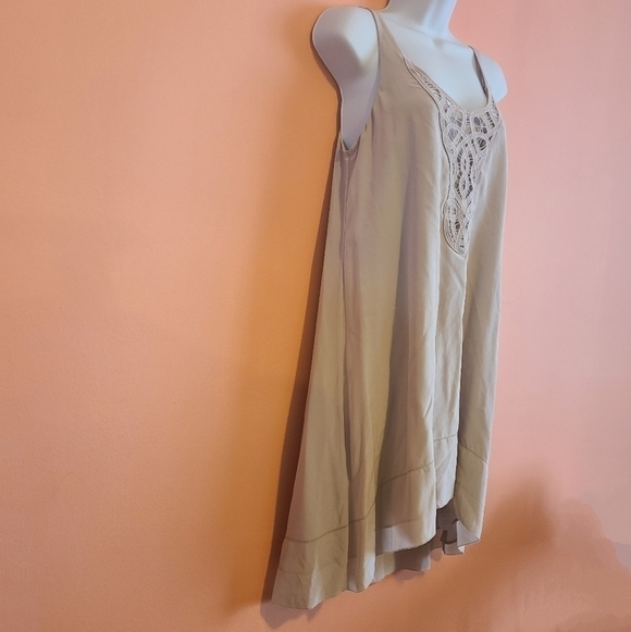 Aritzia Wilfred Lazare Silk Tan Dress XS - Picture 2 of 13